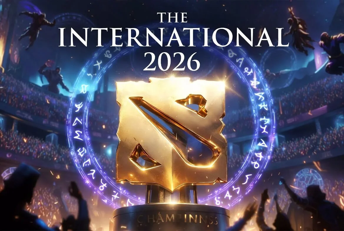Arte do mundial de Dota 2 disputado em Xangai